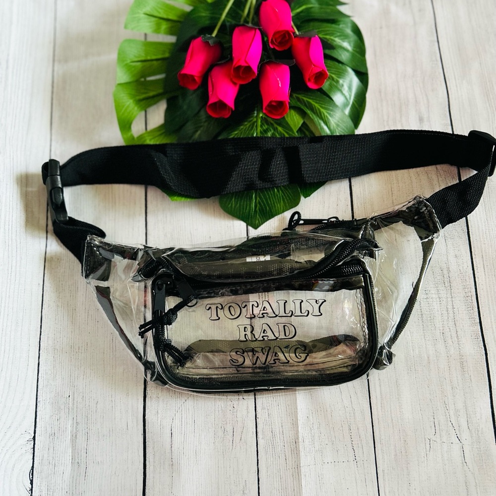 Totally Rad Swag Unisex Clear Fanny Pack Belt Bag